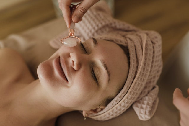 Face Massage Rose | Rose Quartz Roller | Facial Massage Tool