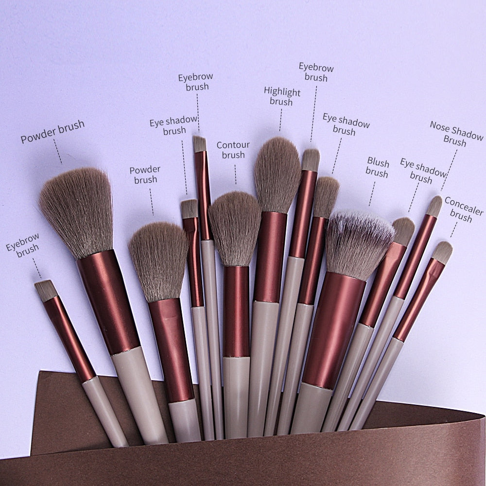 13 Pcs Makeup Brushes Set